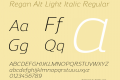 Regan Alt Light Italic