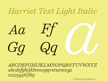 Harriet Text Light
