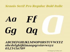 Xenois Serif Pro Regular