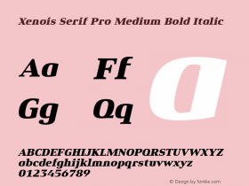 Xenois Serif Pro Medium