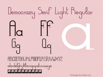 Democrazy Serif Light