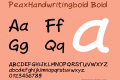 PeaxHandwritingbold