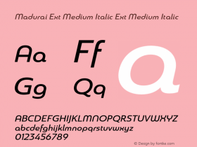 Madurai Ext Medium Italic