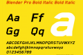 Blender Pro Bold Italic