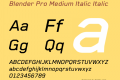 Blender Pro Medium Italic