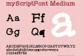 MyScriptFont