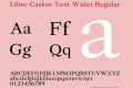 Libre Caslon Text Wider