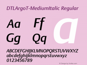 DTLArgoT-MediumItalic