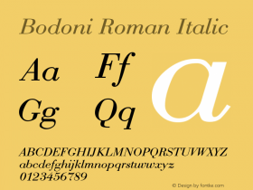 Bodoni Roman