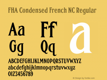 FHA Condensed French NC