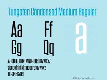 Tungsten Condensed Medium