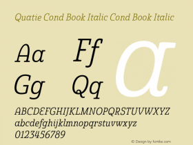 Quatie Cond Book Italic
