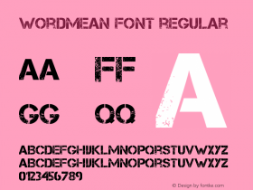 WordMean Font