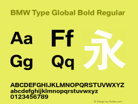 BMW Type Global Bold