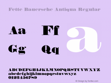 Fette Bauersche Antiqua