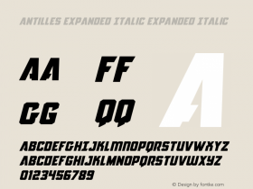 Antilles Expanded Italic