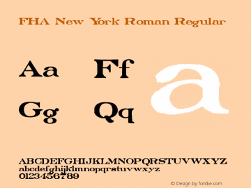 FHA New York Roman