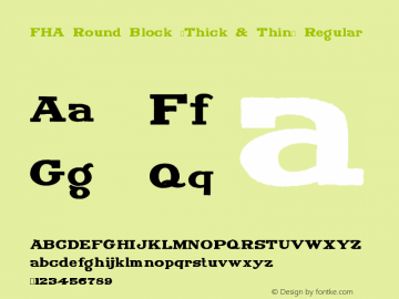 FHA Round Block (Thick & Thin)