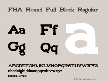 FHA Round Full Block