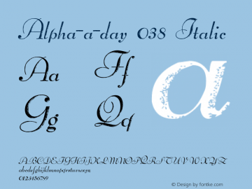 Alpha-a-day 038