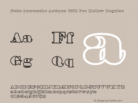Fette Bauersche Antiqua UNZ Pro Hollow