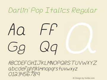 Darlin' Pop Italics