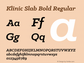 Klinic Slab Bold