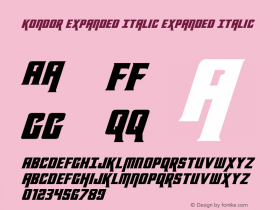 Kondor Expanded Italic