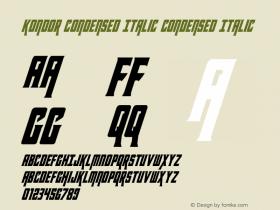 Kondor Condensed Italic