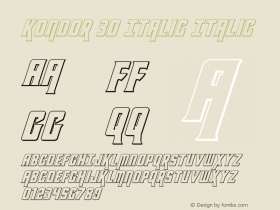 Kondor 3D Italic