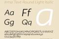 Irma Text Round Light