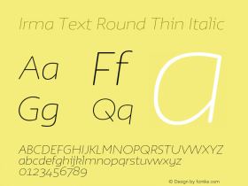 Irma Text Round Thin