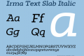 Irma Text Slab