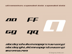 Ultramarines Expanded Italic