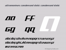 Ultramarines Condensed Italic