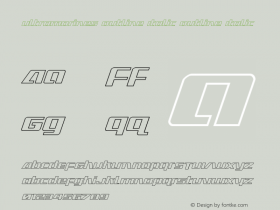 Ultramarines Outline Italic