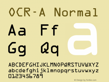 OCR-A