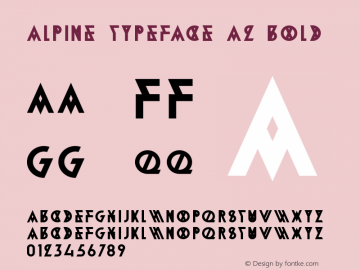 Alpine Typeface A2