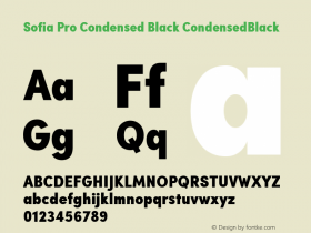 Sofia Pro Condensed Black