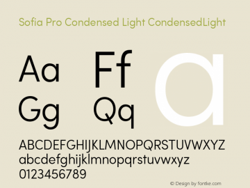 Sofia Pro Condensed Light