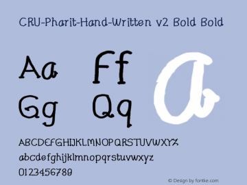 CRU-Pharit-Hand-Written v2 Bold