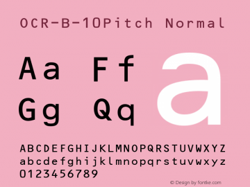 OCR-B-10Pitch