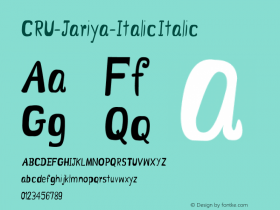 CRU-Jariya-Italic