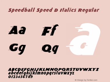 Speedball Speed D Italics