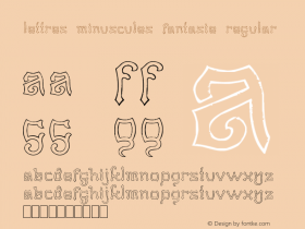 Lettres Minuscules Fantasie