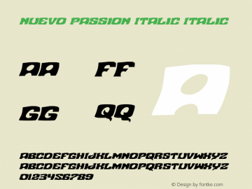 Nuevo Passion Italic