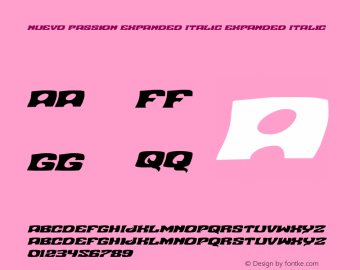 Nuevo Passion Expanded Italic