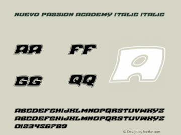 Nuevo Passion Academy Italic