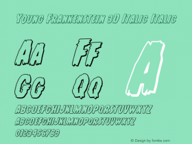 Young Frankenstein 3D Italic