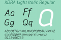 XDRA Light Italic